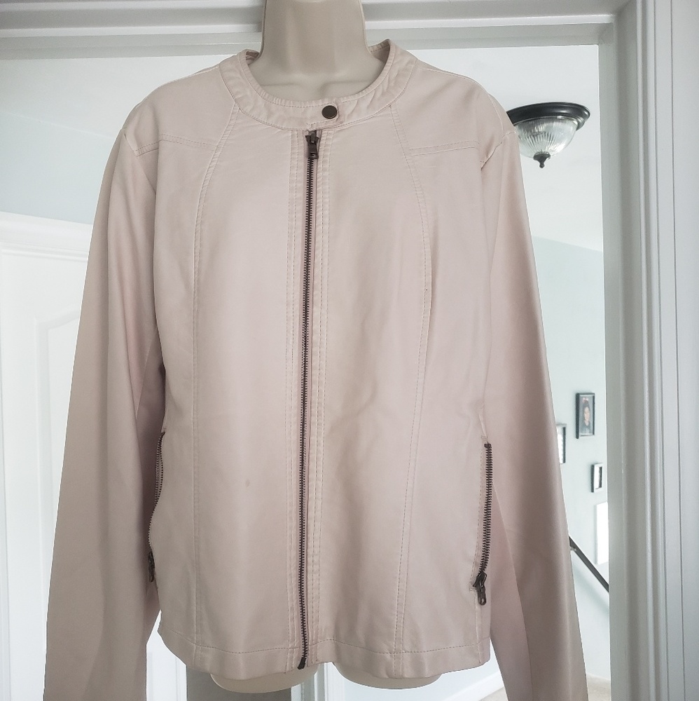 Pink Leather Jacket